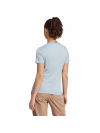 Dámske tričko adidas Essentials Slim s 3 prúžkami svetlomodré IM2788